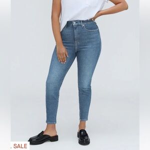 Everlane Curvy Way-high Skinny Jeans in Classic Blue